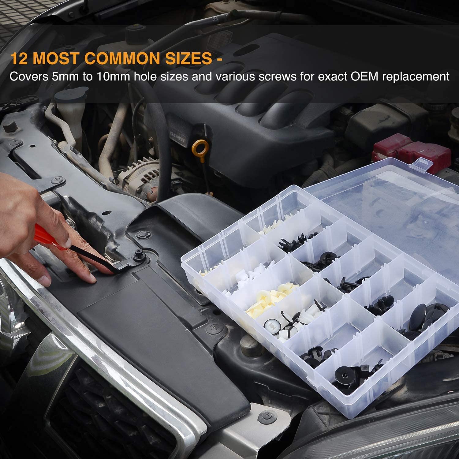Wholesale 166 Pcs Car Retainer Clips Screw Grommets Applications for GM Toyota Honda Nissan Mazda Bonus Fastener Remover