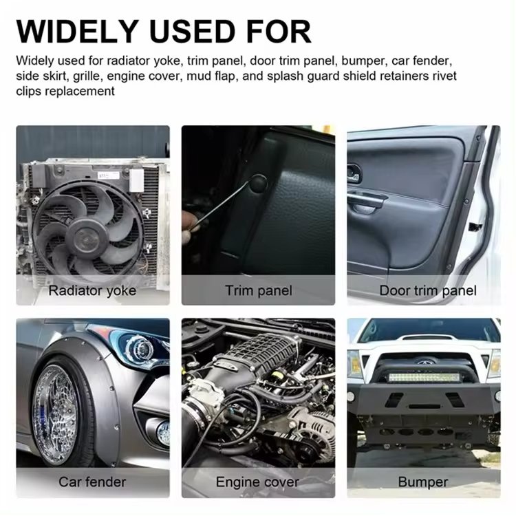 680Pcs Car Push Retainer Clips & Auto Fasteners Assortment Car Plastic Clips Rivet Bumper Kit Body Clips