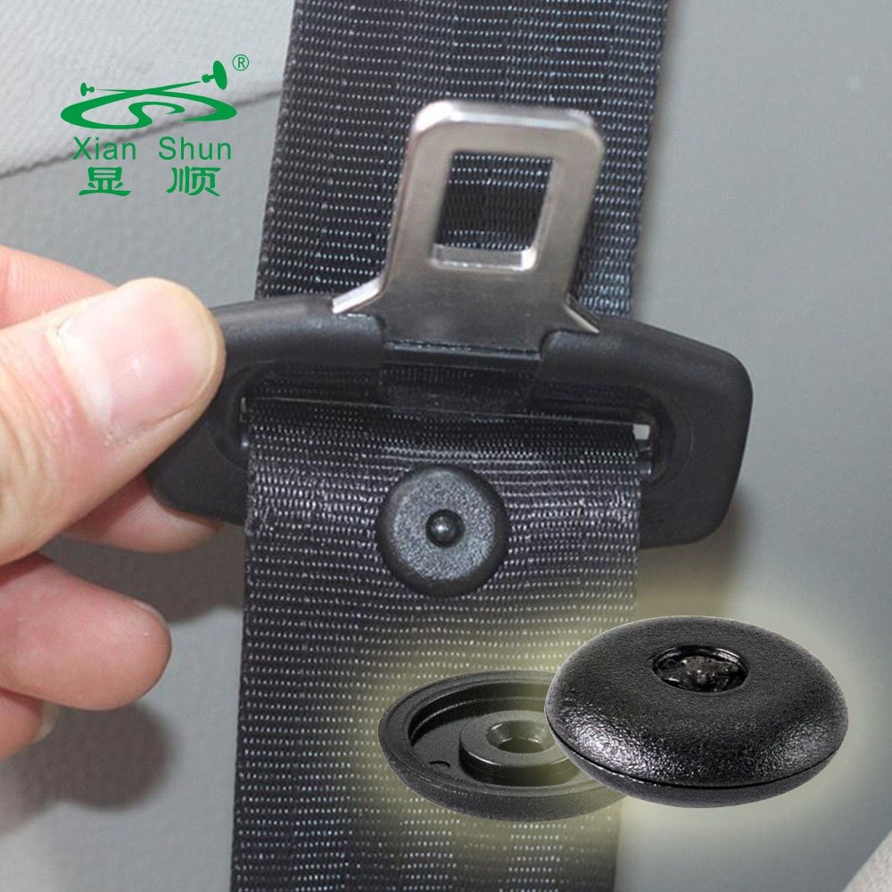 Car Fastener Clips Front and Rear Seat Belt Secret Stop Button Stopper Fit For BMW 72111917406 Plastic Auto Clips & Fasteners