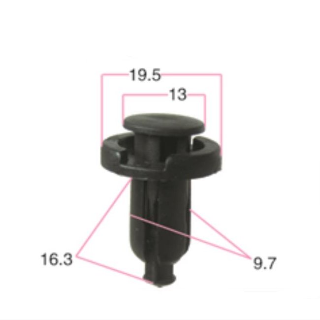 YT1112 Spot Supply Car Clasp Is Suitable for Honda Bumper Clasp Threaded Stud Clasp Wholesale and Retail
