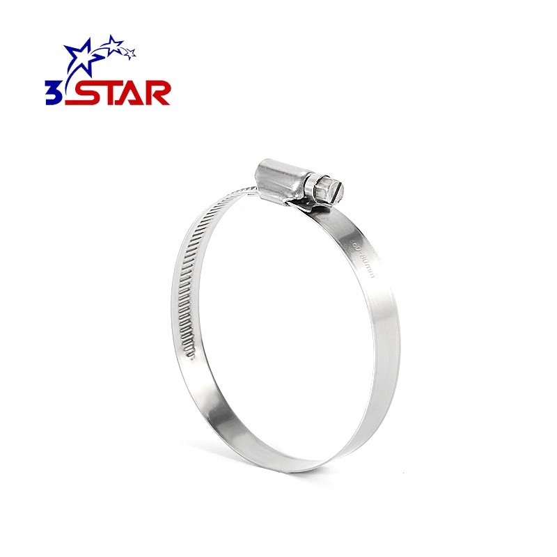 High Quality Stainless Steel SS304 Germany Type Heavy Duty Worm Drive Clamps for Hose Pipe