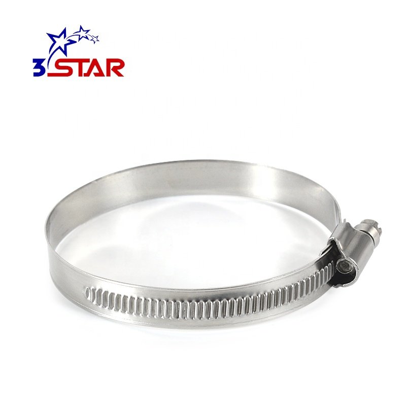 High Quality Stainless Steel SS304 Germany Type Heavy Duty Worm Drive Clamps for Hose Pipe