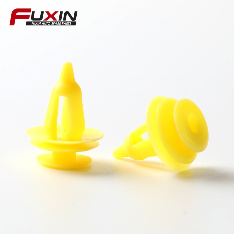 car door panel clips hole 9mm plastic yellow rivets fastener push clip for toyota