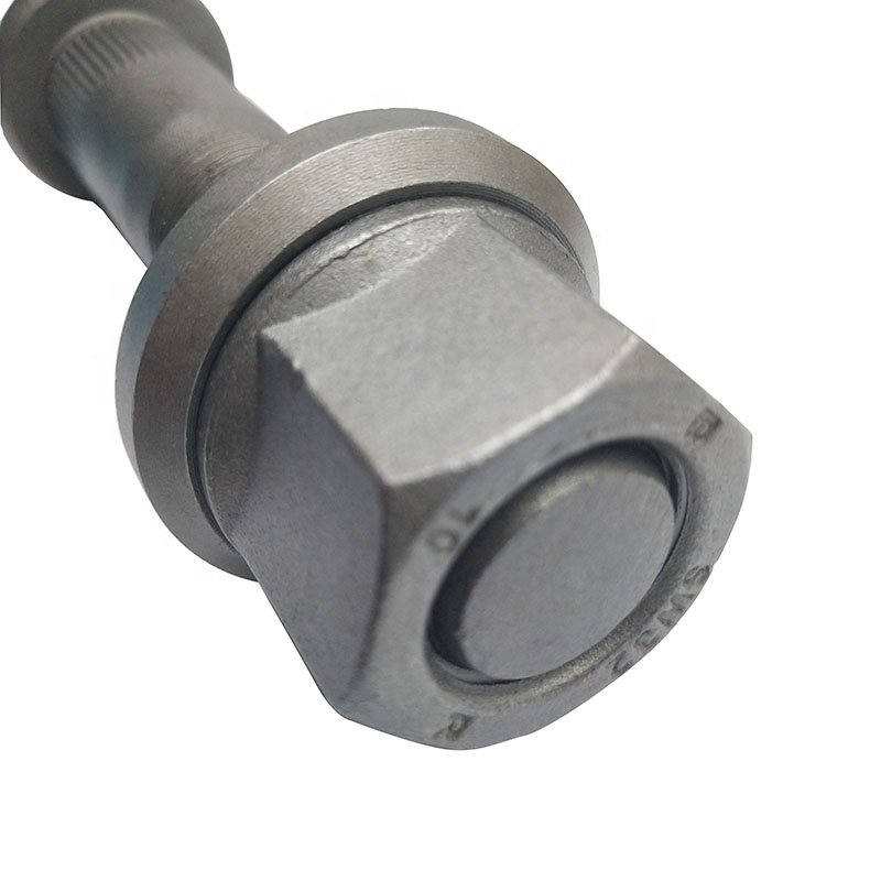 JQ Auto Fastener Truck and Trailer Grey Galvanized Hub bolts Wheel bolts for European Applications