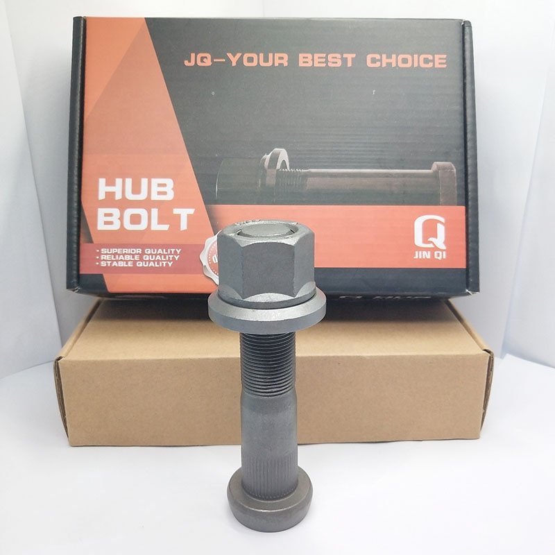 JQ Auto Fastener Truck and Trailer Grey Galvanized Hub bolts Wheel bolts for European Applications