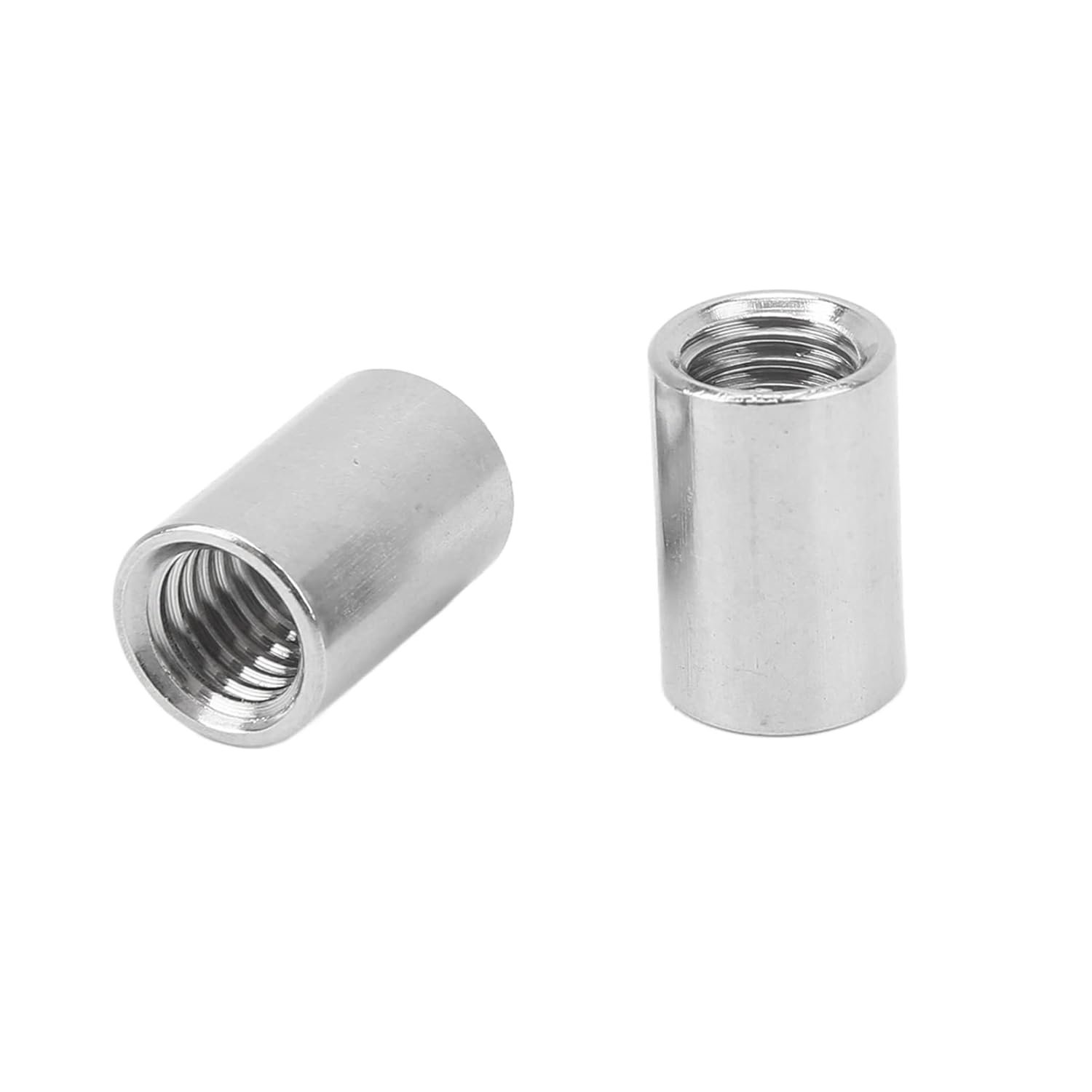 Round Connector Nuts, Carbon Steel Round Coupling Nut, Female Thread Sleeve Rod Bar Stud Round Coupling Connector
