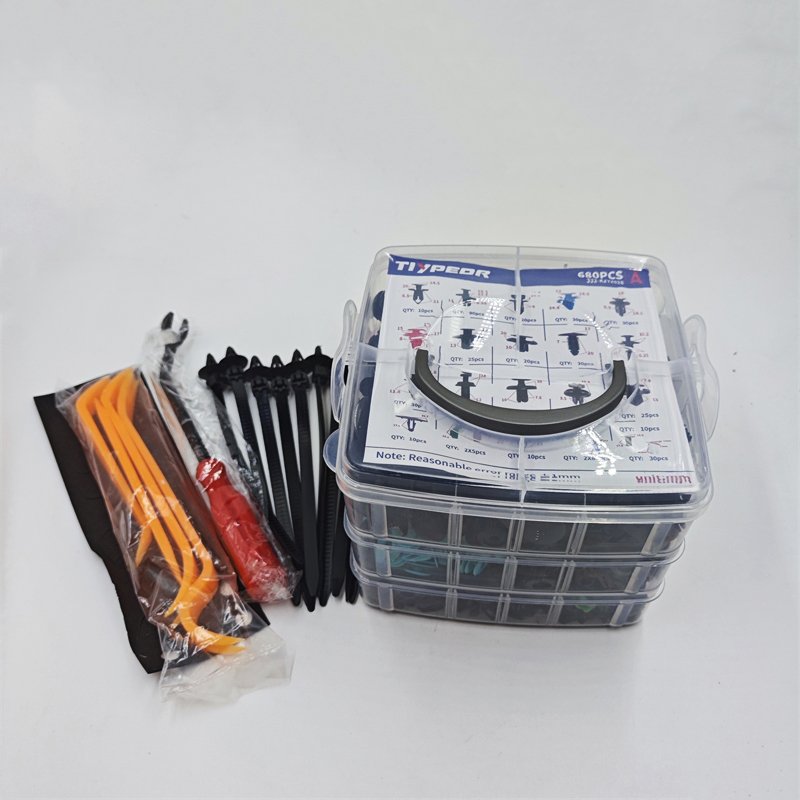 680PCS/box 22 Kinds Car Plastic Fastener Clips Set Mixed Auto Body Push Retainer Pin Rivet Bumper Door Trim Panel Fastener Clip