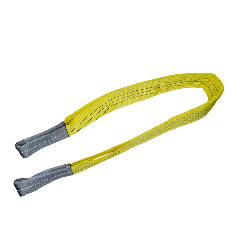 Professional Factory 90mm Custom 1.5m Yellow 3 ton Polyester Eye-Eye Flat Webbing Sling Lifting Strap