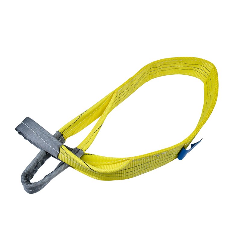 Professional Factory 90mm Custom 1.5m Yellow 3 ton Polyester Eye-Eye Flat Webbing Sling Lifting Strap