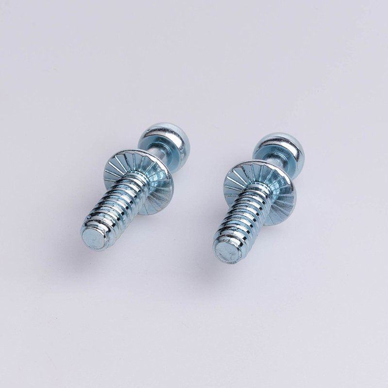 Custom High Quality Auto Fasteners Carbon Steel Galvanized 7mm Ball Head Cross Stud Bolt M7 Ball Screw for Car Lamp