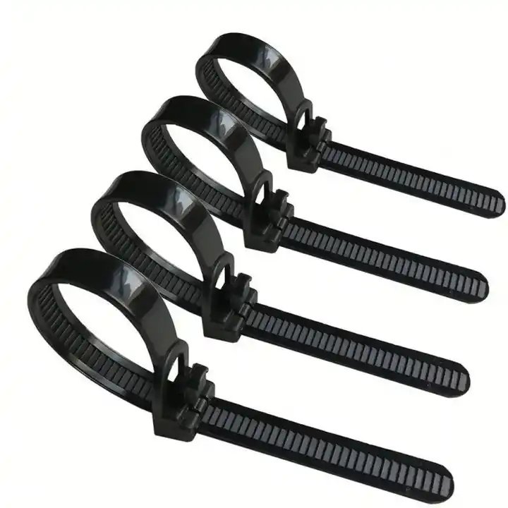 Wholesale Nylon Cable Ties Automatic Reusable Fastening Releasable Zip Ties Adjustable Tie Wraps Professional Factory