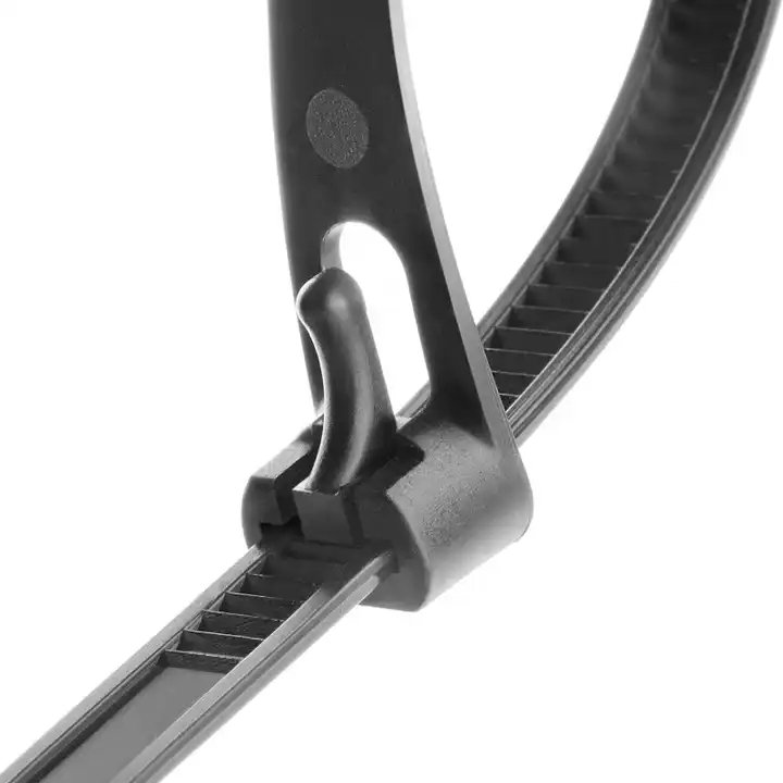 Wholesale Nylon Cable Ties Automatic Reusable Fastening Releasable Zip Ties Adjustable Tie Wraps Professional Factory