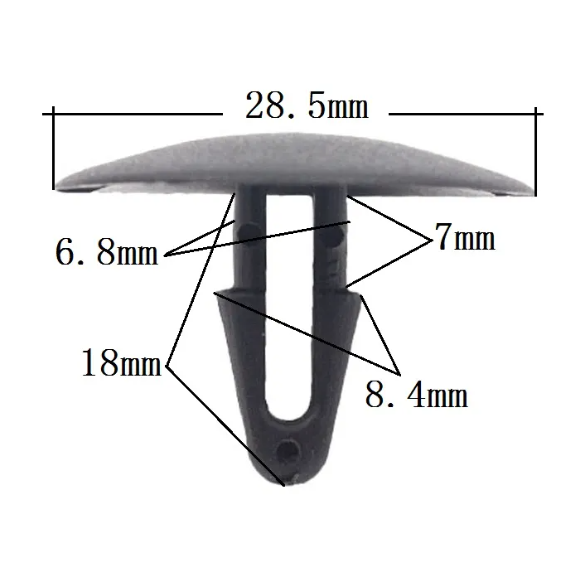 Auto Hood Insulation Fastener Retaining Clip Plastic Trim Panel Clip Retainer Rivet Clips