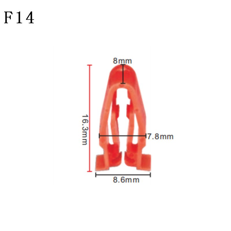 F10 Car Accessories High Quality IATF 16949 Fender Flare Clips Dashboard Console Fasteners Clips and Fasteners