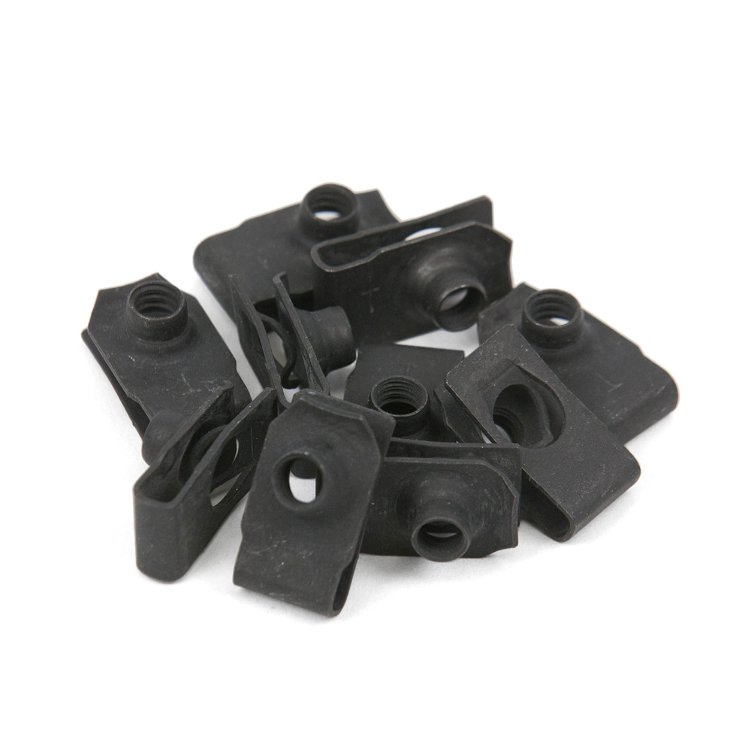 Hot Sale Auto Fasteners Speed Metal Stainless Steel Black U Type Clip Nut M4 M5 M6 M8
