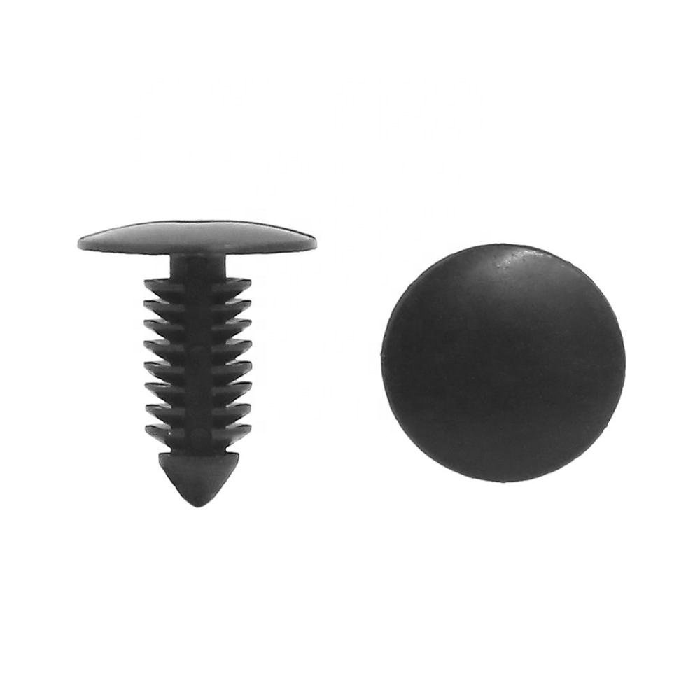 Black Plastic Nylon Car Auto Fender Rivets Fastener Push Clips