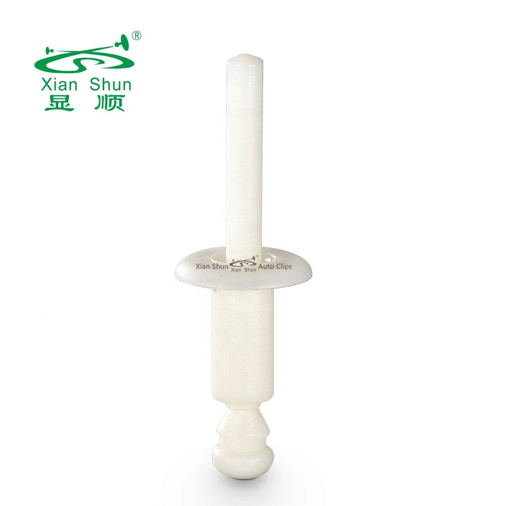 High quality Manufacturer Xianshun Plastic blind rivet pop retainer for wheelarch bumper splash guard
