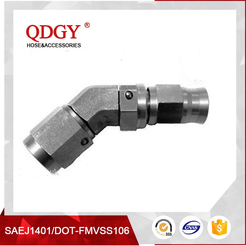 AN -3 ( AN3 3AN ) Hose to M10x1.0 Female 90 Degree Stainless Steel Hose Fitting