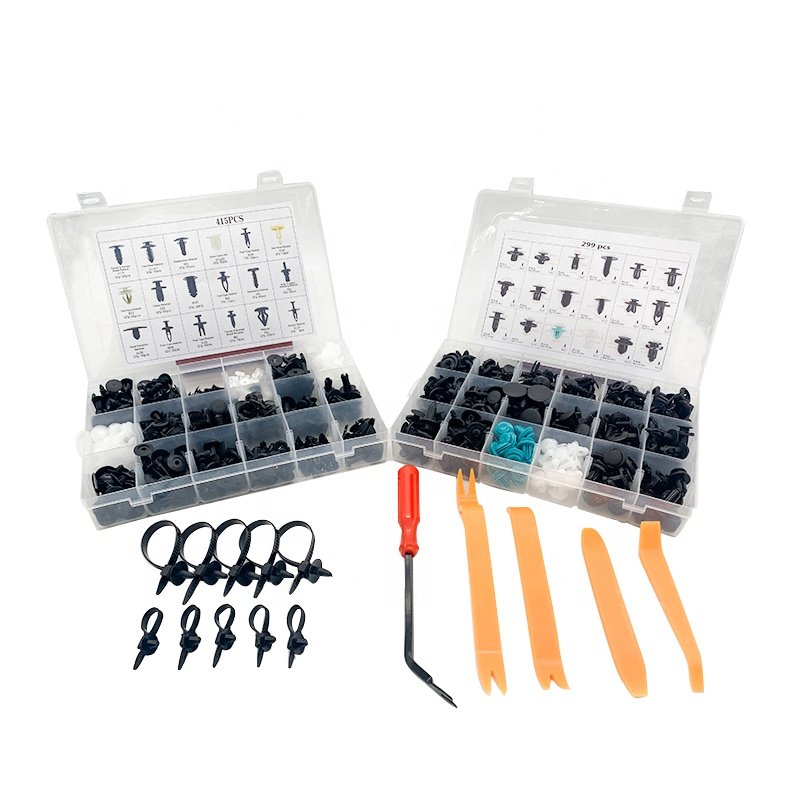 Customizable Nylon Bumper Clips Kit Plastic Rivets for Automotive Push Door Trim Panel Fender Retainer Auto Fastener & Clip