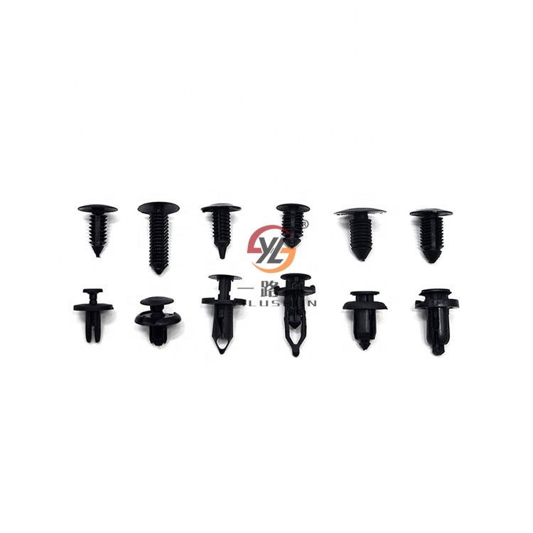 YILUSHUN ODM CN;HEB HE01 100 Fastener Rivets Clips Set Bumper Retainer Kit Plastic Box 240PCS Plastic OEM Colourful High-quality