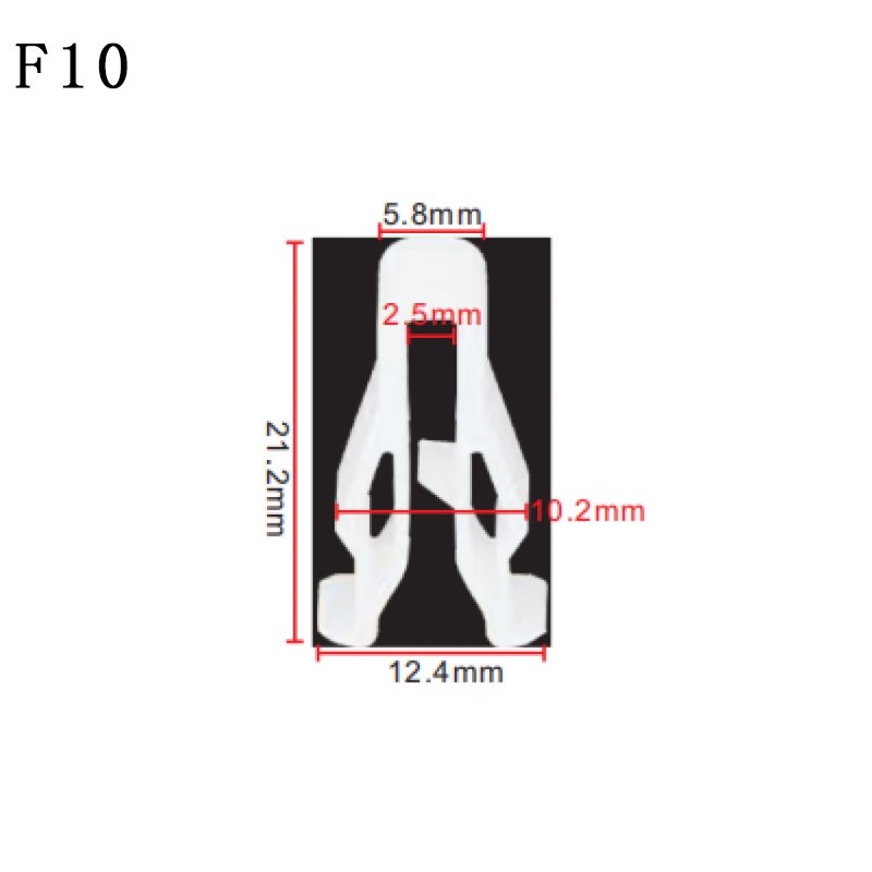 F10 Cheap Car Central Grid Instrument Panel Plastic Nylon Clip
