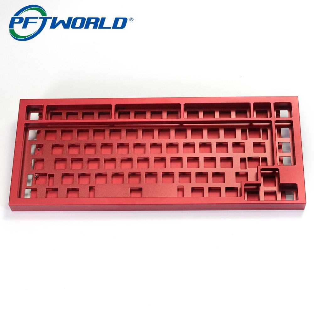 Precision Machining Technology Sandblasting Oxidation Aluminum Milling Parts for Custom Keyboards
