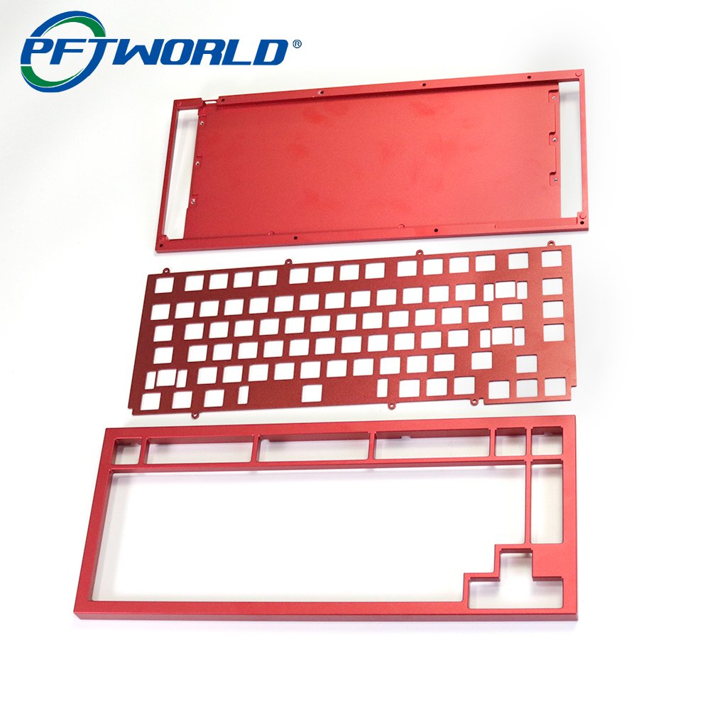 Precision Machining Technology Sandblasting Oxidation Aluminum Milling Parts for Custom Keyboards