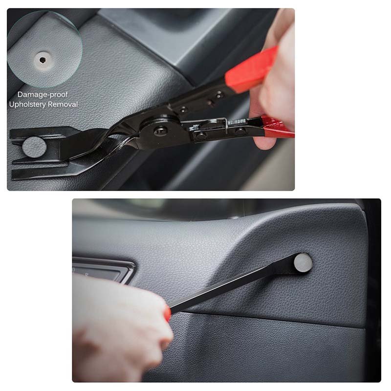 3Pcs Car Door Panel Clips Pliers Trim Removal Rivets Fastener Puller Repair Tool Set
