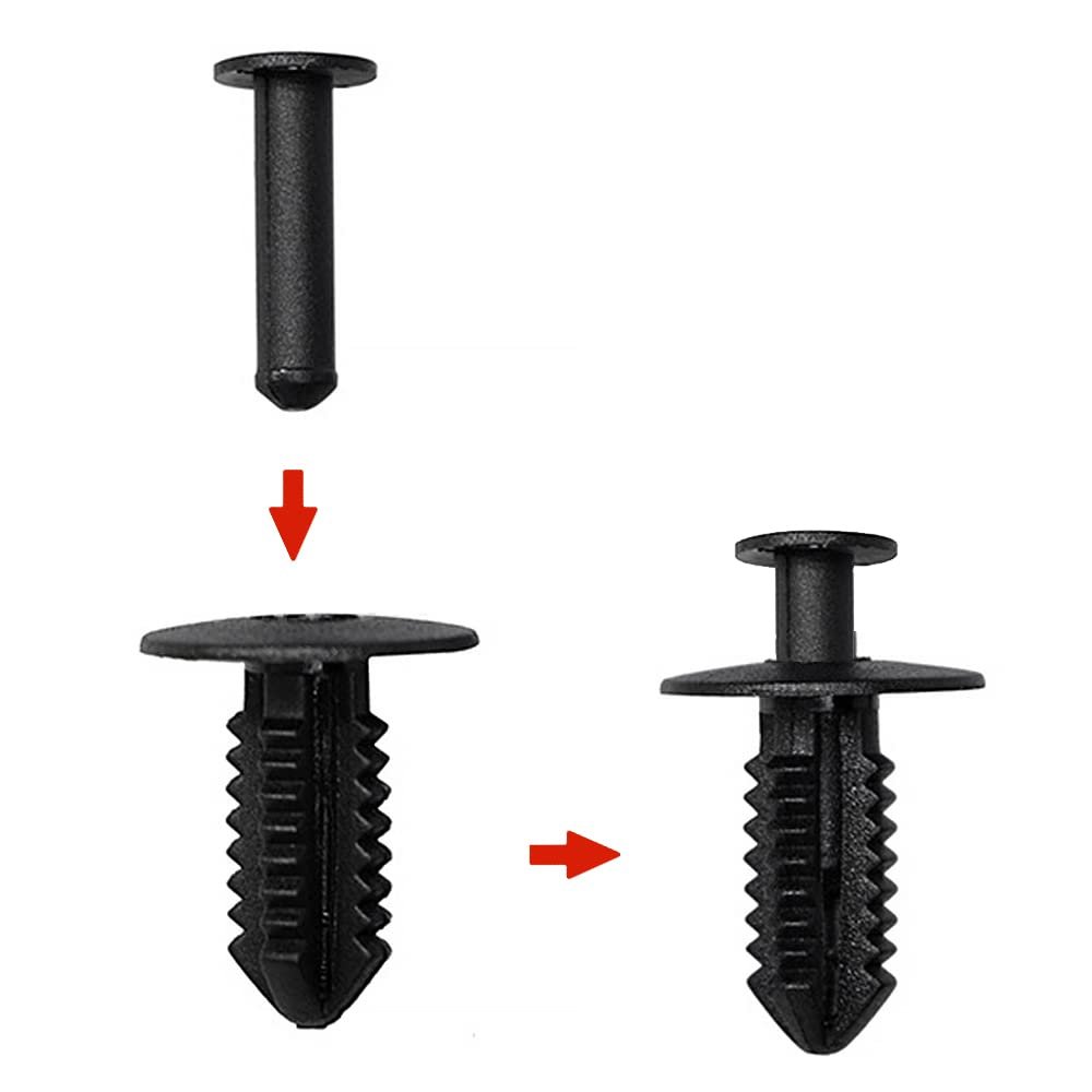 Fender Liner Plastic Push Type Retainer Rivet Trim Panel Fastener Clip for Mercedes Benz 1249900492 A1249900492