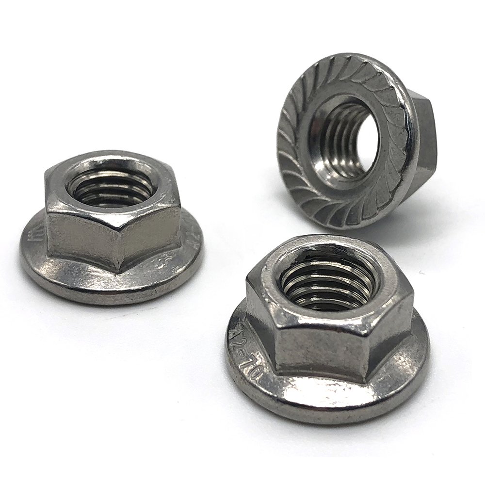 Flange Nut Zinc Plated Quick Heavy Hexagon Insert Stainless Steel M2 M6 M8 M10 M12 M28 Hex Nylon Lock Hex Flange Nut