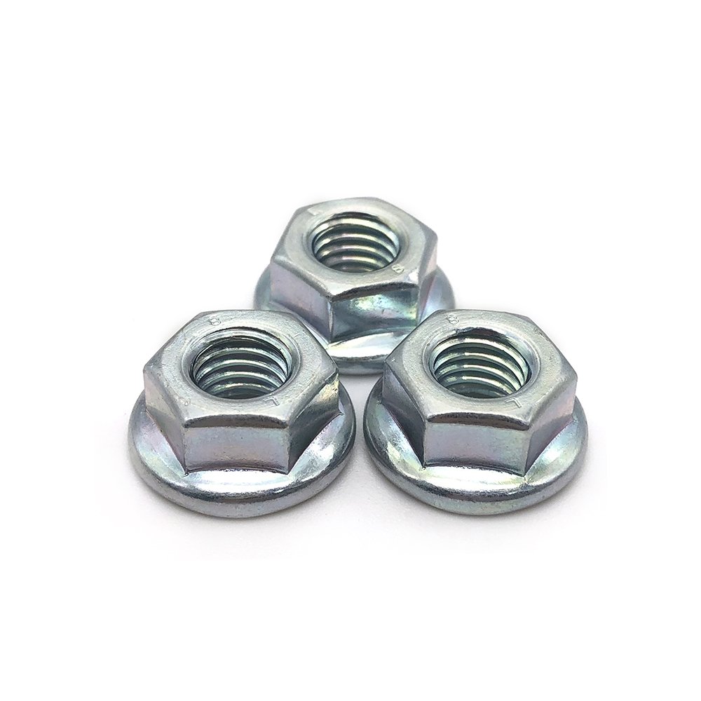 Flange Nut Zinc Plated Quick Heavy Hexagon Insert Stainless Steel M2 M6 M8 M10 M12 M28 Hex Nylon Lock Hex Flange Nut