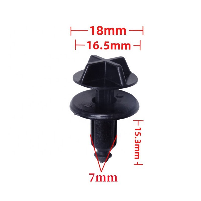 Auto Body Fastener Plastic Nylon Clip Push-type Retainer Clip Bumper Clip for Ford