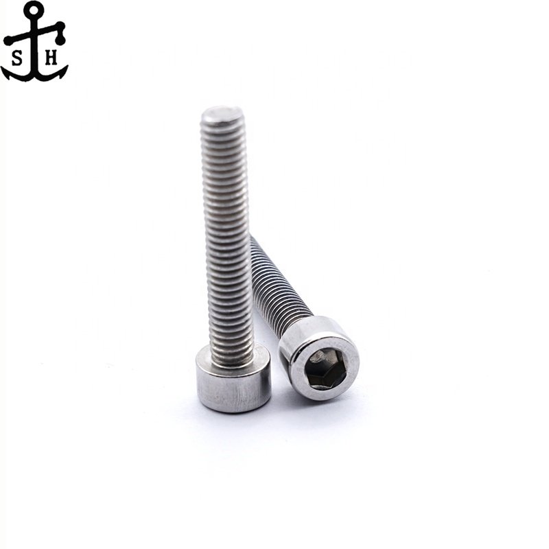 Factory Inventory with or without knurled M3 M4 M6 DIN912 ISO4762 Socket Cap Allen Key head Stainless Steel 304 316 Bolts Screws