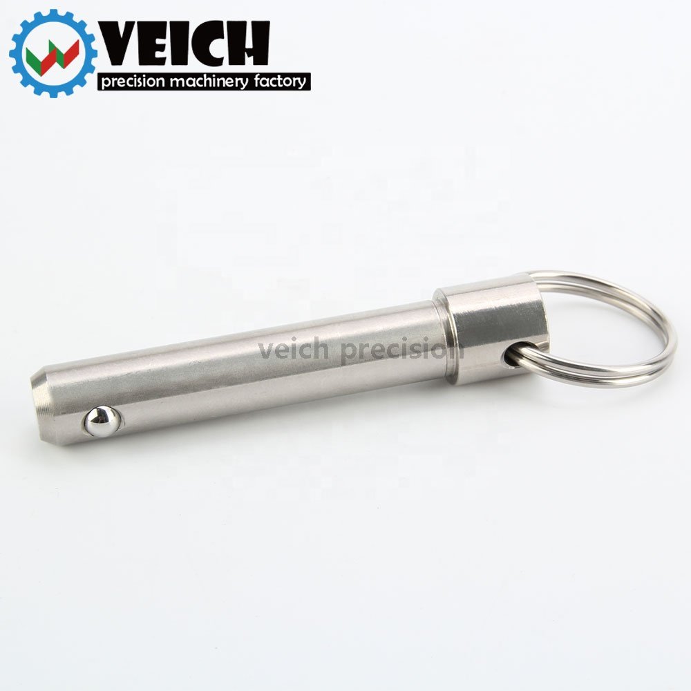 In Stock Spring Type Retractable All Stainless Steel Pull Ring Ball Lock Pin