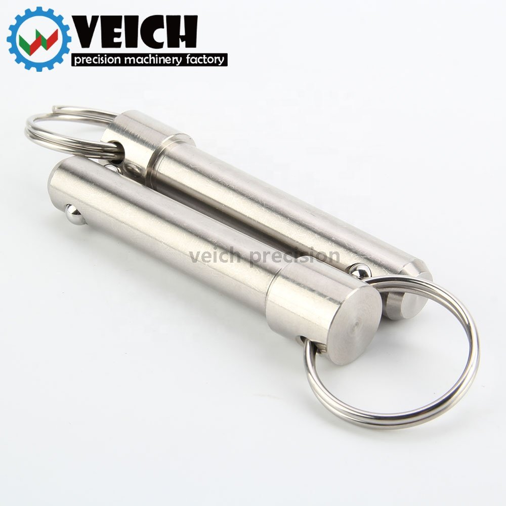 In Stock Spring Type Retractable All Stainless Steel Pull Ring Ball Lock Pin