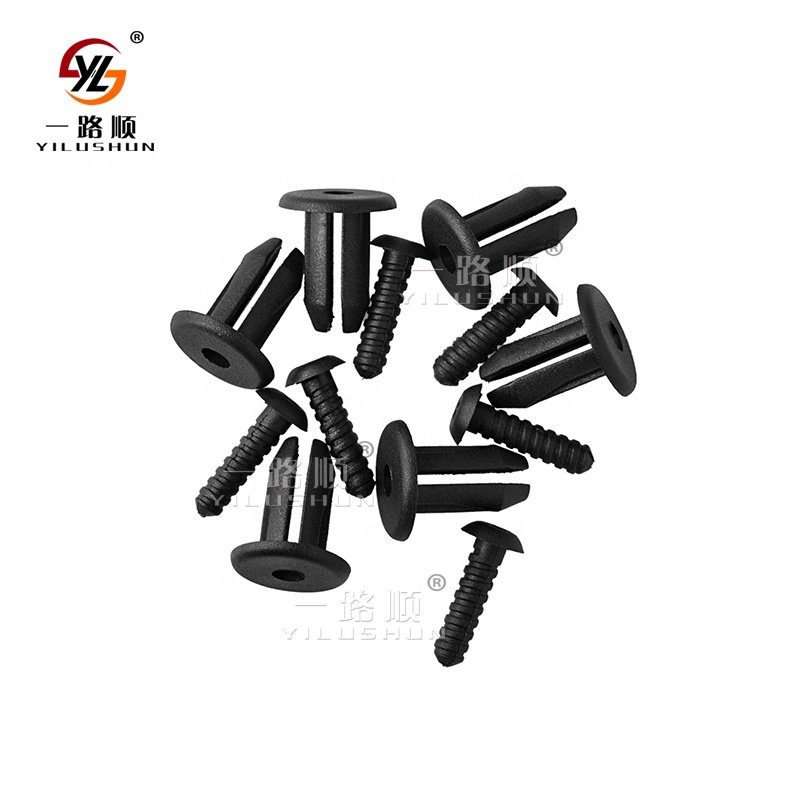 B150 500Pcs/Bag Car Mat Clip Fasteners Plastic Spring Clip Screw