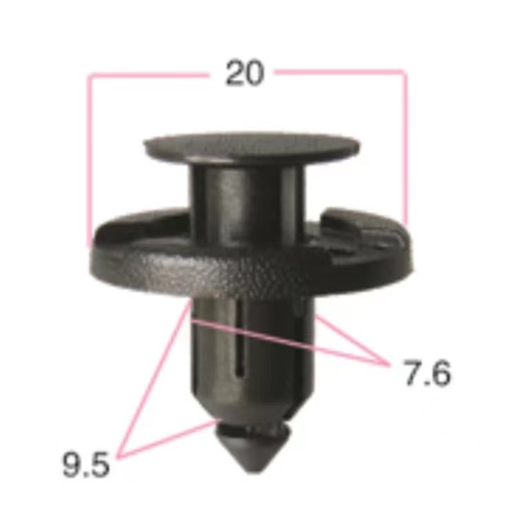 High Quality Honda Car Auto Fastener & Clip Fastening Fixed Clip with Rivet Hole Plastic Rivet Protection Pad Automatic Fastener