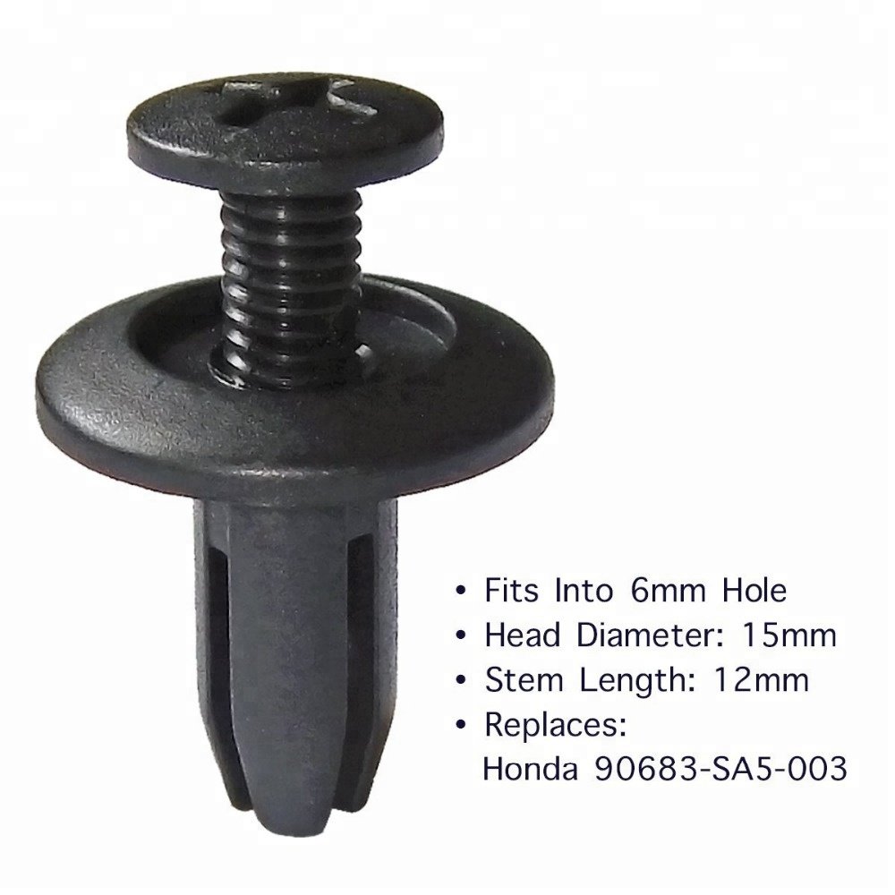 Car Push Retainer Clips & Auto Plastic Clip Fasteners/Car Nylon Bumper Fender Rivets for Toyota GM Ford Honda Acura Chrysler