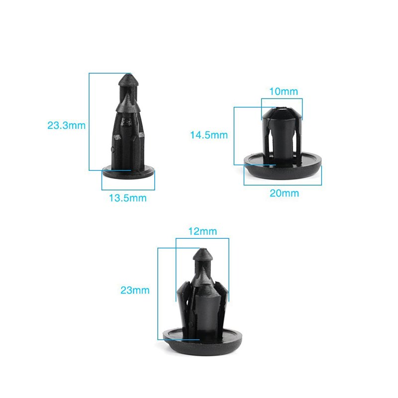 Car Push Retainer Clips & Auto Plastic Clip Fasteners/Car Nylon Bumper Fender Rivets for Toyota GM Ford Honda Acura Chrysler