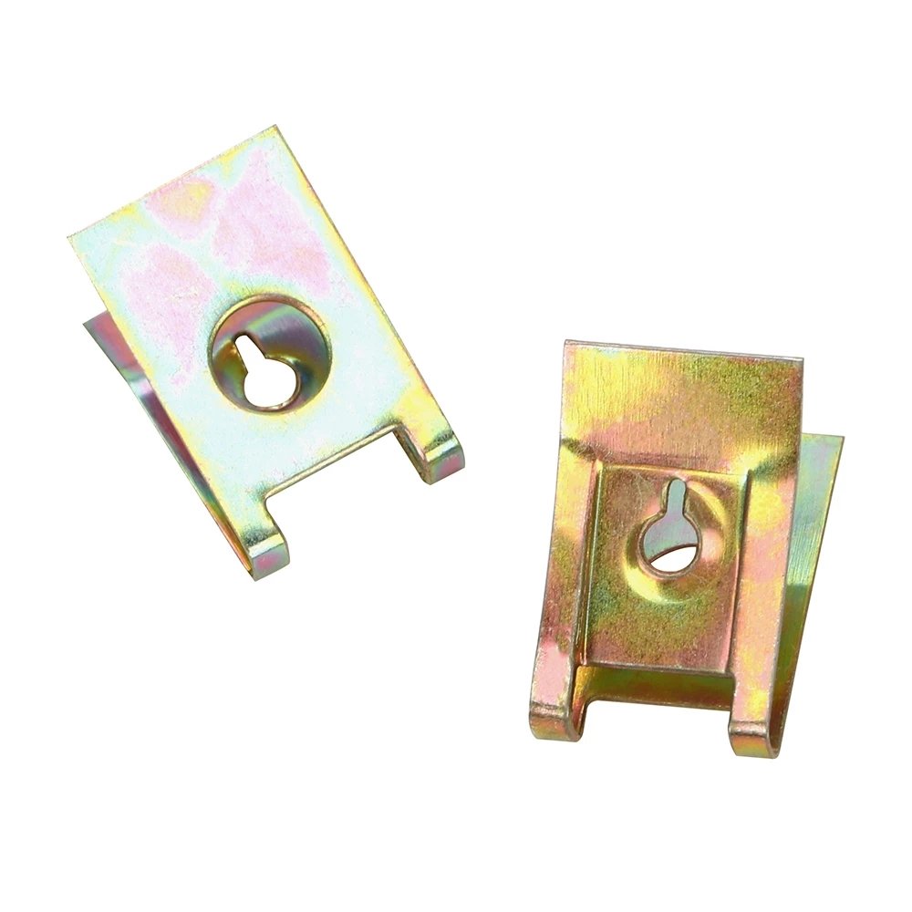 M6 M5 M4 U Type Clips with Thread Nut Set Car Motorcycle Bumper Fender Fastener U-clips Auto Accessories