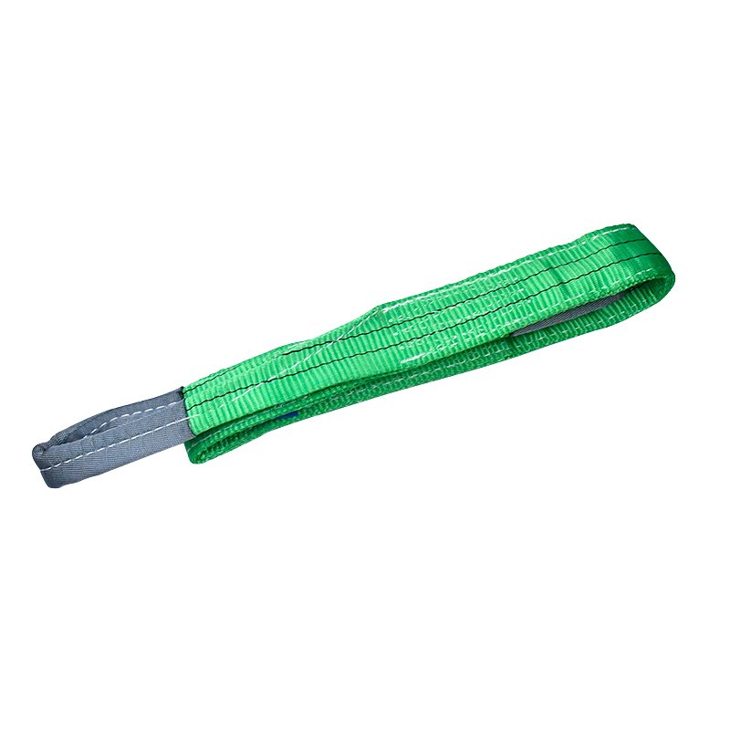 Professional Factory 2" Custom 1.5m Green 2 ton Polyester Eye-Eye Flat Webbing Sling Lifting Strap