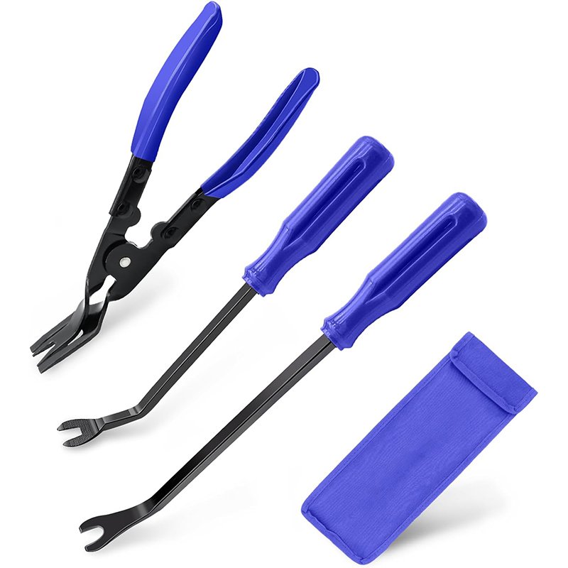 3-Pieces Clip Pliers Trim Upholstery Tools Fastener Removal Tool for Automotive Door Panel Upholstery Dashboard