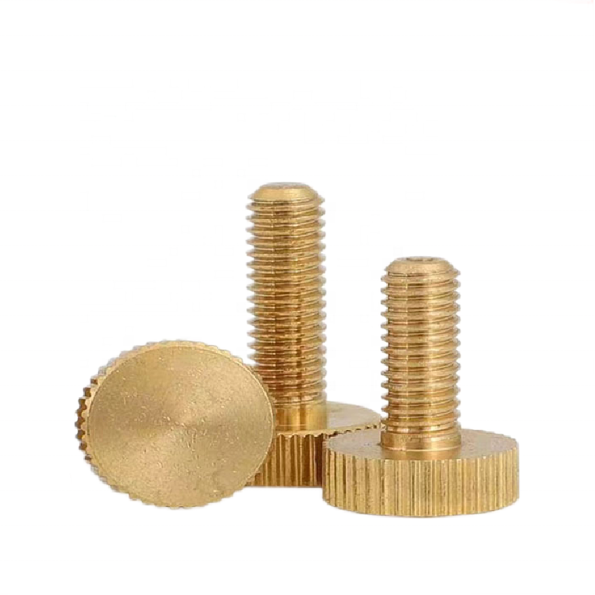 Copper M2 M4 M5 M6 M8 Knurled Thumb Screws High head Adjustable Knurled Thumb Screw DIN 464