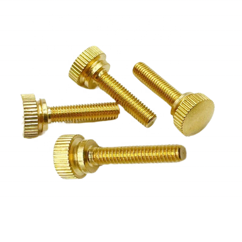 Copper M2 M4 M5 M6 M8 Knurled Thumb Screws High head Adjustable Knurled Thumb Screw DIN 464