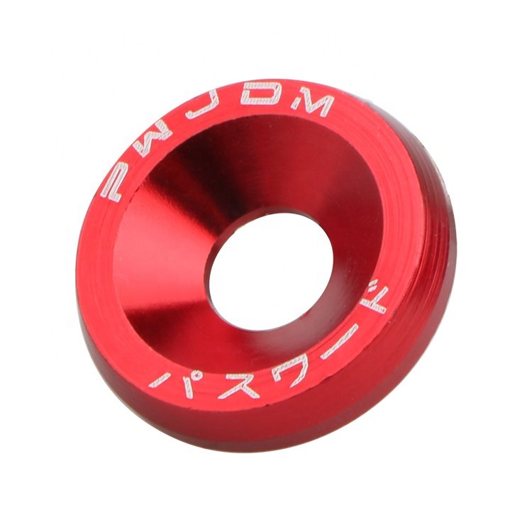 10pcs JDM Racing Autos M6 Gasket Fender Bumper Washer Engine Bay Dress up Fastener Kit