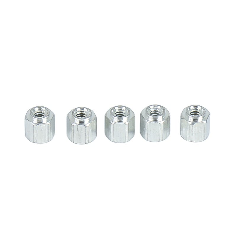 SMT Mini Hex Nut M1.6 Spacer Brass Copper Steel Tin Plated Soldering PCB Threaded Standoff Surface Mount Fastener