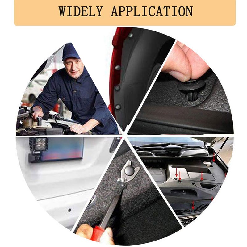723Pcs Car Push Retainer Clips & Auto Fasteners Assortment Most Popular Sizes Nylon Bumper Fender Rivets Bumper Kit