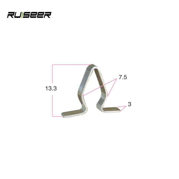Automotive Fasteners Clips Spring Steel Galvanized U Clip Nut Trim Clip