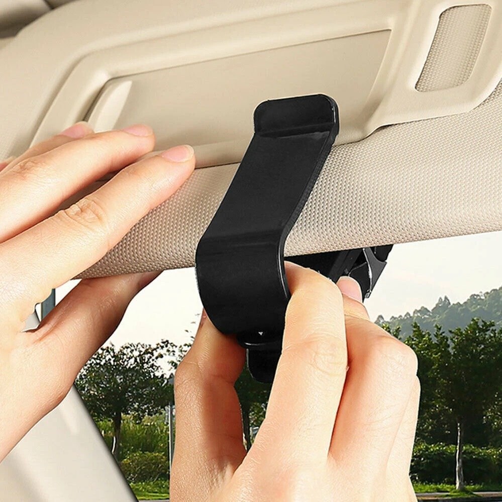 4 Color Auto Sun Visor Glasses Fastener Clip Holder For Sunglasses Eyeglasses Ticket Card Universal MultiFunction Car Interior