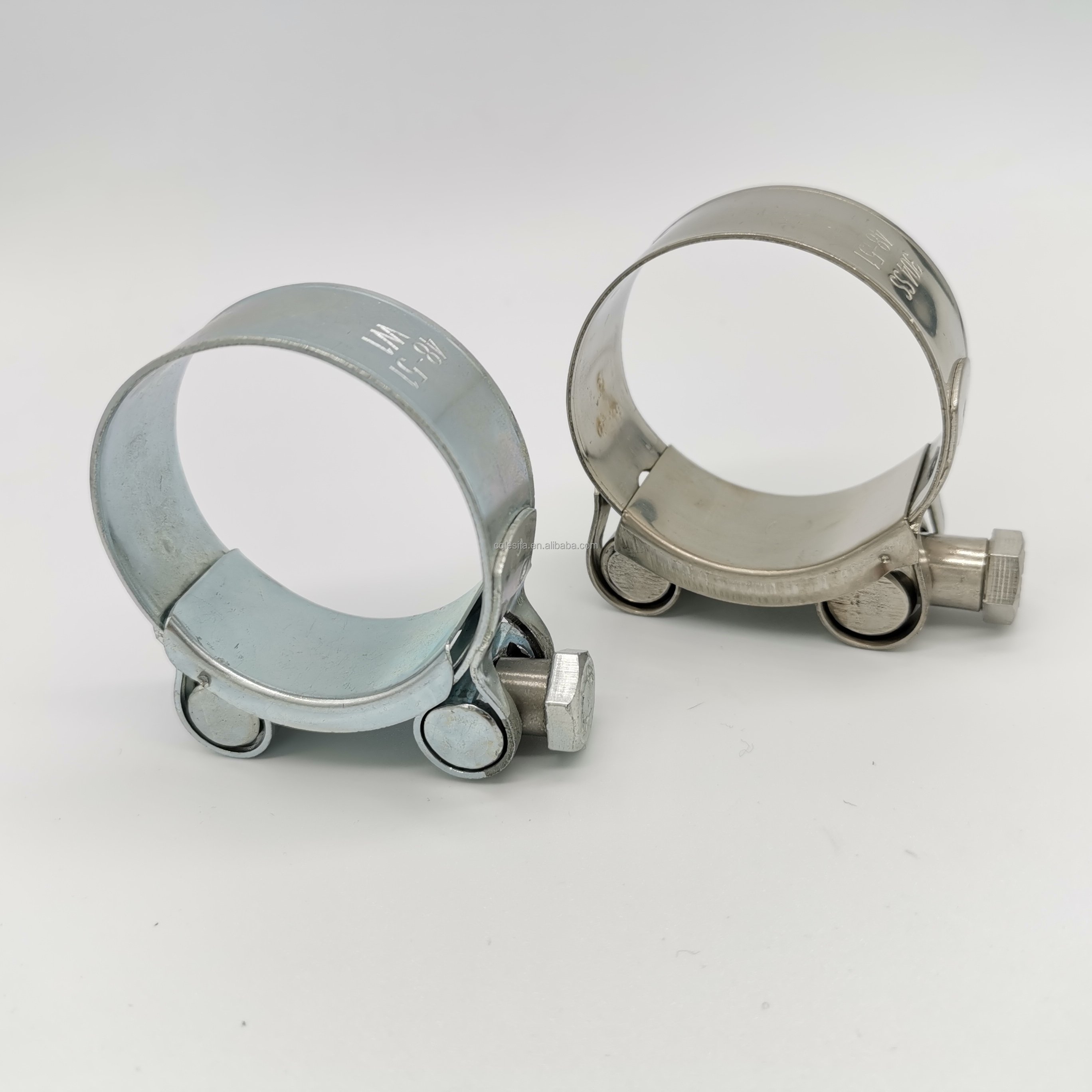 201 Stainless Steel Adjustable Pipe Clamps Fasteners Europe Style Clamps Clip T Bolt Heavy Duty Hose Clamps Manufacturer